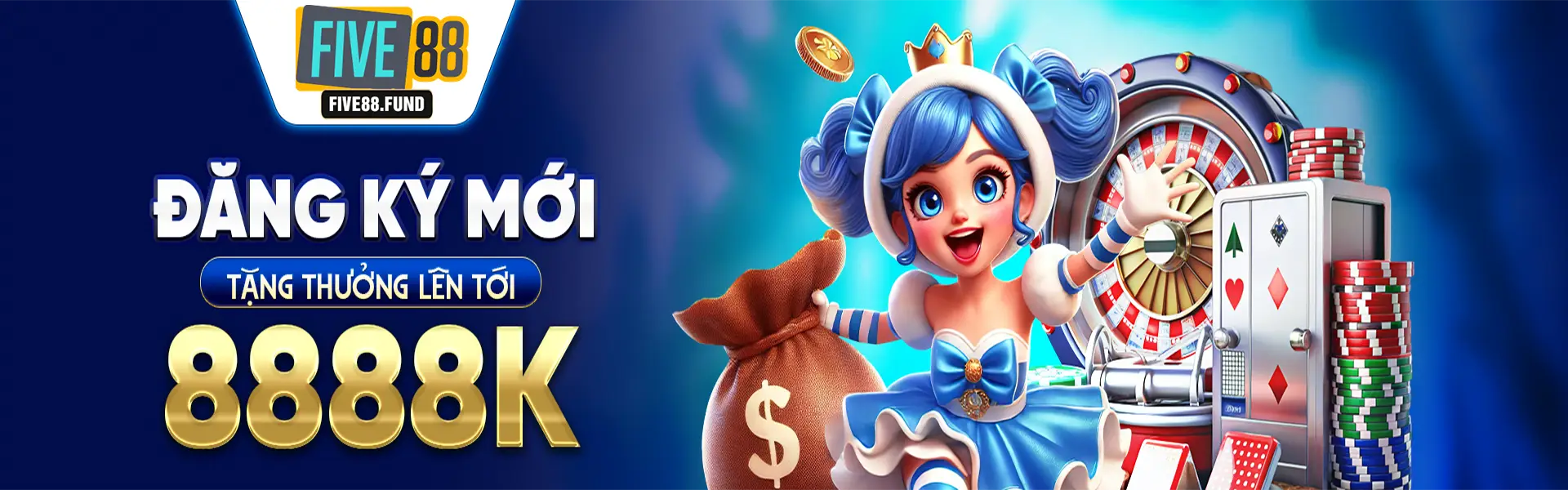 đăng ký FIVE88 tặng thưởng lên đến 8888K